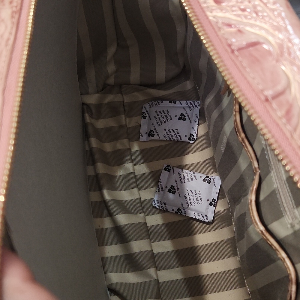 🤎🔹️ Brahmin🔹️ Priscilla Limestone genuine Leather Baracoa Satchel - Picture 6 of 17